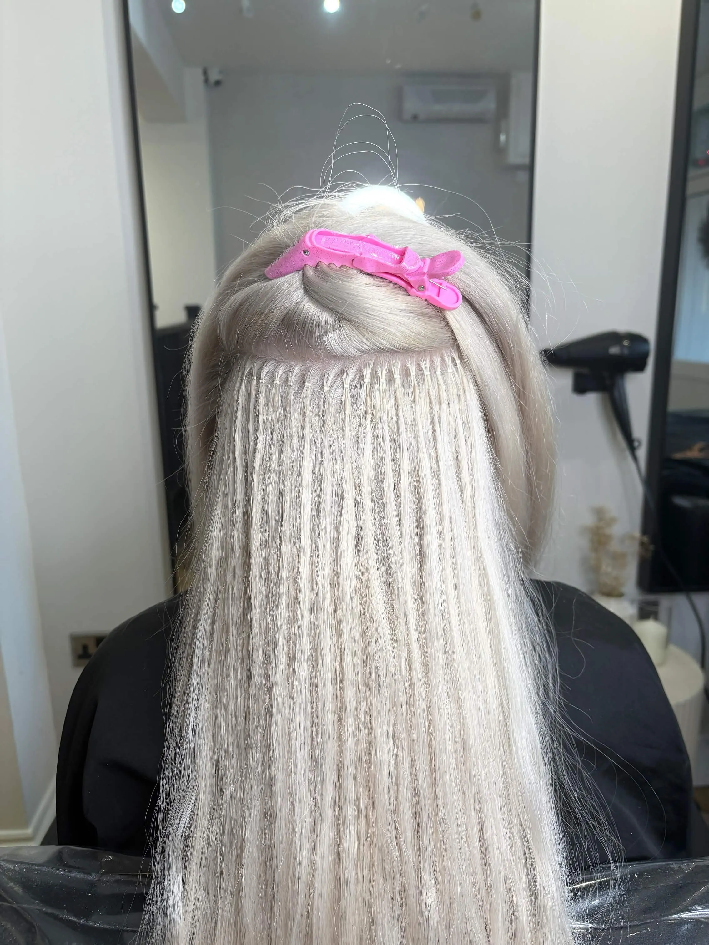 Nano extensions fitting — platinum blonde